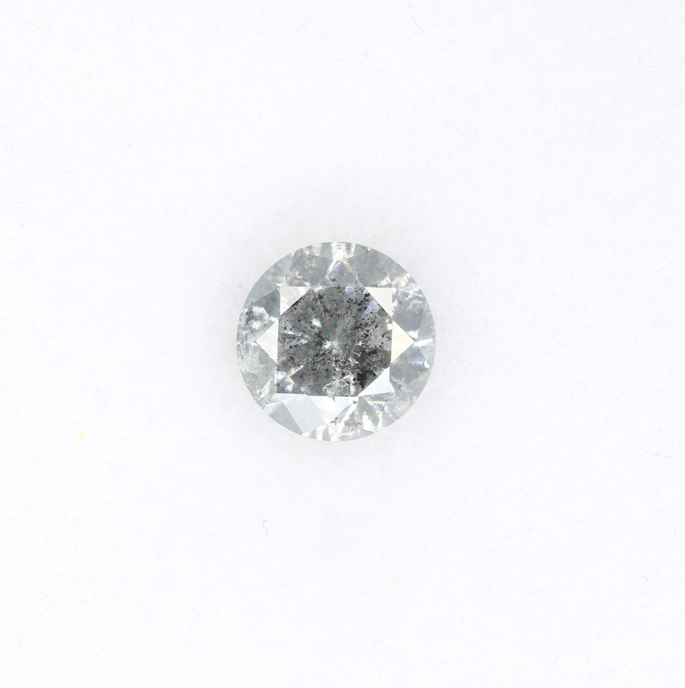 0.45 CT Salt and Pepper Brilliant Cut Round Loose Diamond for Engagement Ring and Custom Bridal Jewelry Design - JayKrishna Diamond