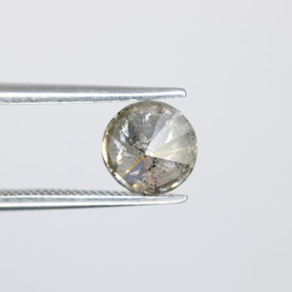 1.20 Carat Natural Loose Salt And Pepper Round Brilliant Cut Diamond - JayKrishna Diamond