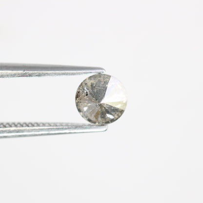 0.43 CT Round Brilliant Cut Loose Natural Salt and Pepper 4.70 x 2.90 MM Diamond for Engagement Ring and Artisan Jewelry Creation - JayKrishna Diamond