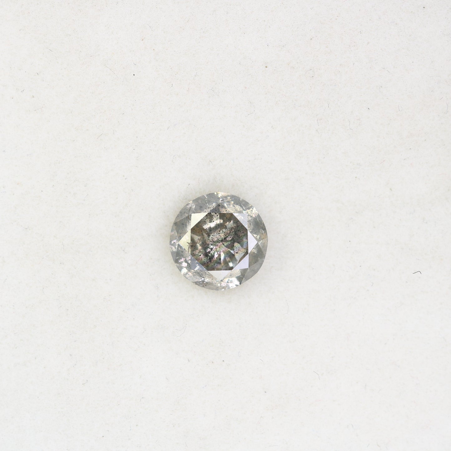 1.20 Carat Natural Loose Salt And Pepper Round Brilliant Cut Diamond - JayKrishna Diamond