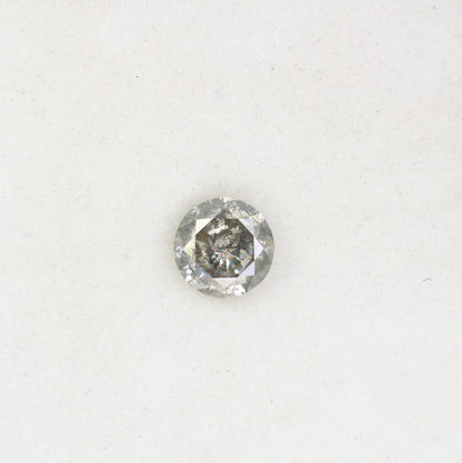 1.20 Carat Natural Loose Salt And Pepper Round Brilliant Cut Diamond - JayKrishna Diamond