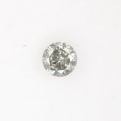 0.43 CT Round Brilliant Cut Loose Natural Salt and Pepper 4.70 x 2.90 MM Diamond for Engagement Ring and Artisan Jewelry Creation - JayKrishna Diamond