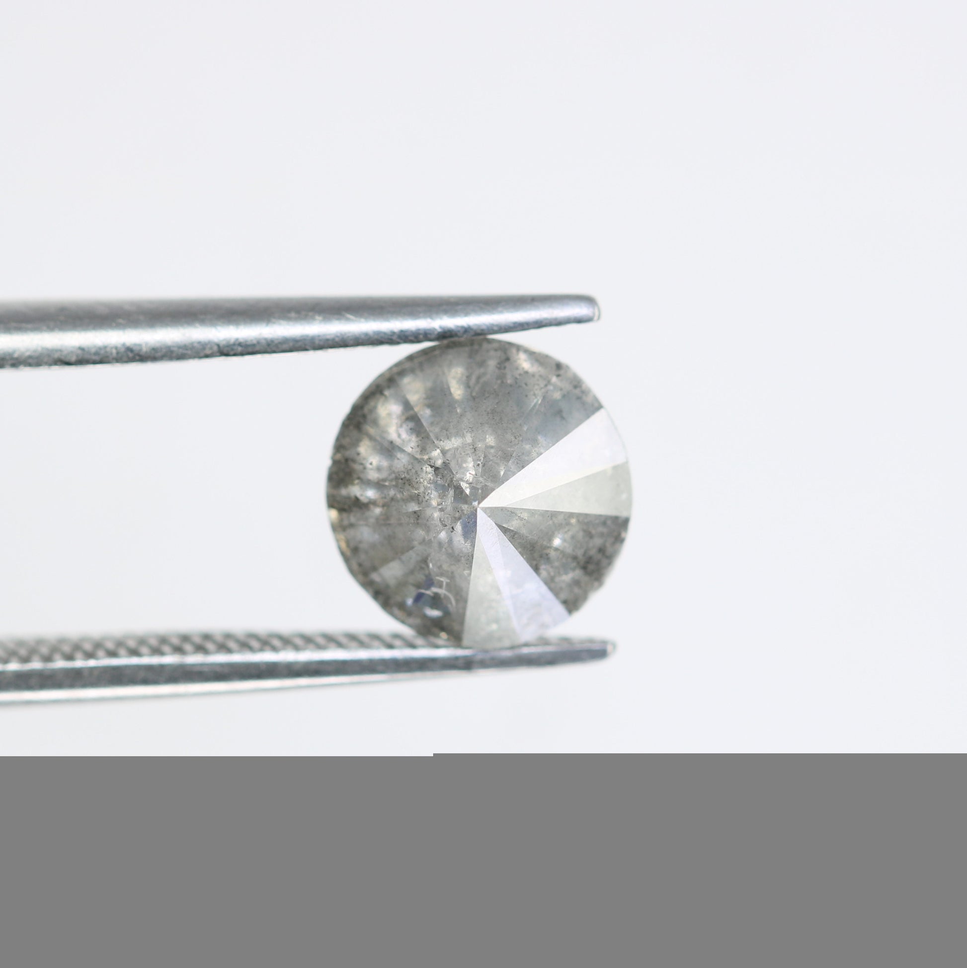 1.29 Carat Natural Loose Salt And Pepper Round Brilliant Cut Diamond - JayKrishna Diamond