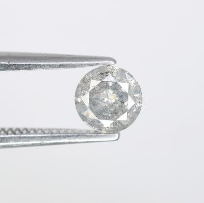 0.39 CT 4.70 MM Natural Loose Round Brilliant Cut Salt and Pepper Diamond for Custom Engagement Rings, Unique Fine Jewelry & Ethical Bridal Jewelry - JayKrishna Diamond