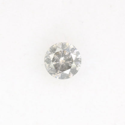 0.40 CT Salt And Pepper 4.60 x 2.90 MM Round Brilliant Cut Loose Diamond For Engagement Ring - JayKrishna Diamond
