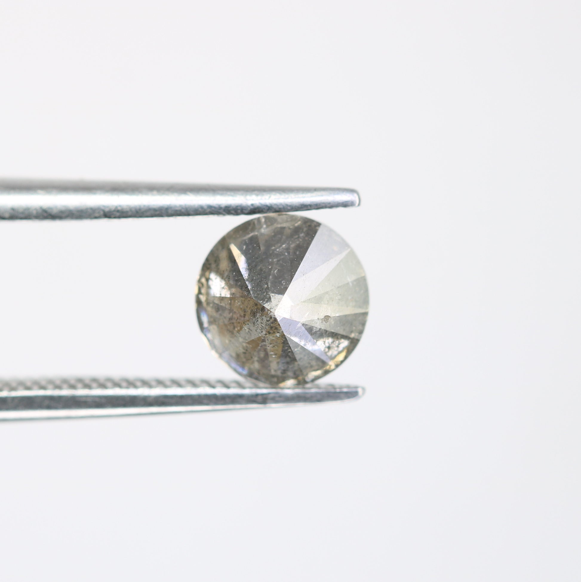 1.12 Carat Round Brilliant Cut Salt And Pepper Diamond For Galaxy Ring - JayKrishna Diamond