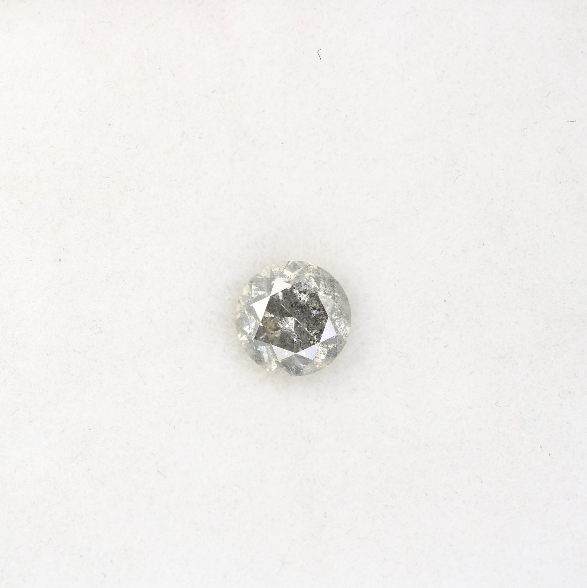 1.12 Carat Round Brilliant Cut Salt And Pepper Diamond For Galaxy Ring - JayKrishna Diamond