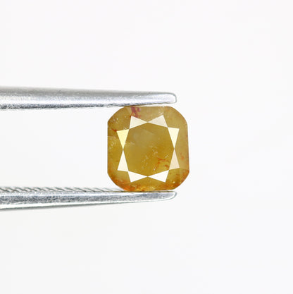 0.86 CT 4.90 MM Fancy Green Cushion Shape Diamond For Fancy Designer Jewelry - JayKrishna Diamond
