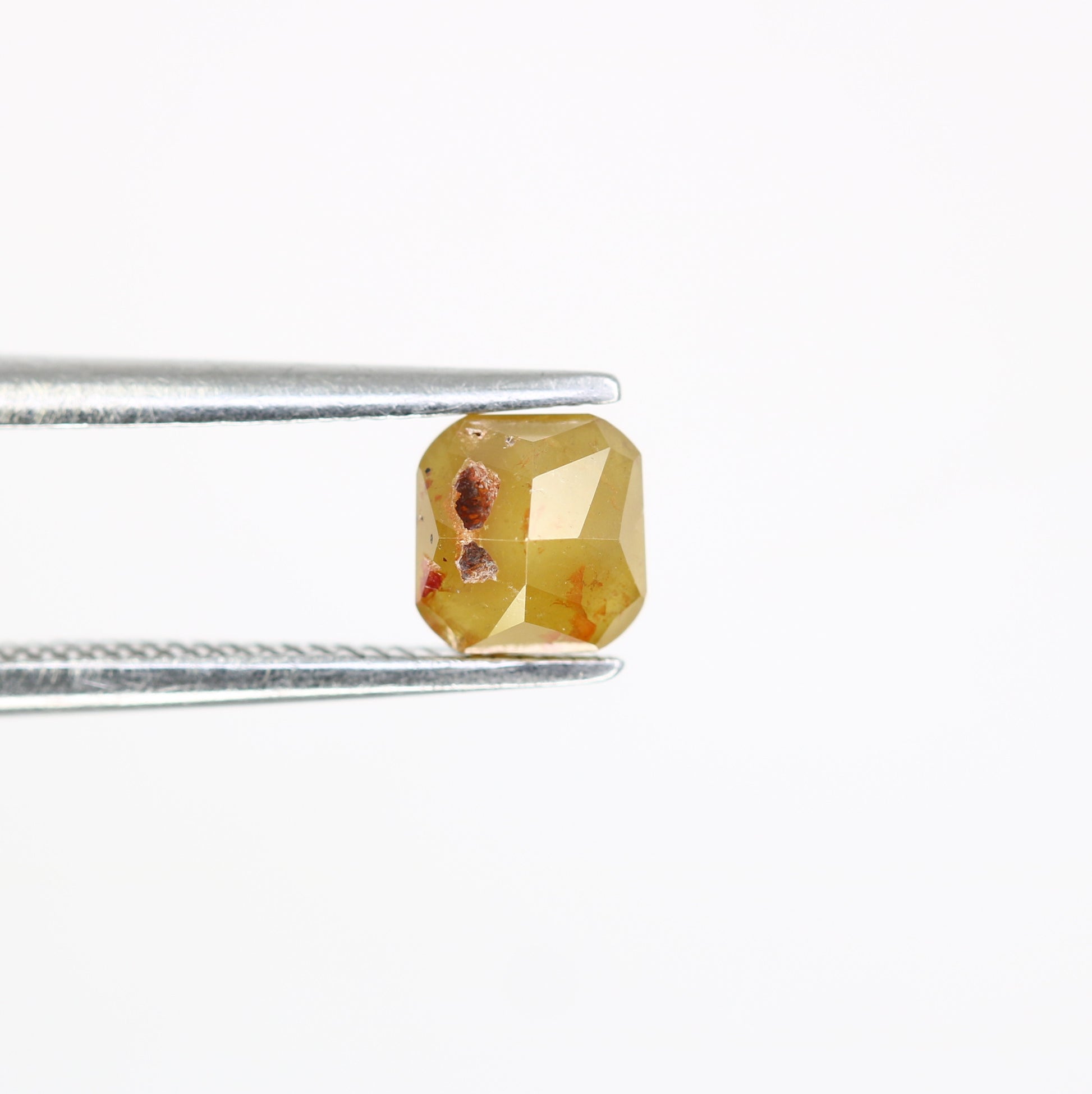 0.86 CT 4.90 MM Fancy Green Cushion Shape Diamond For Fancy Designer Jewelry - JayKrishna Diamond