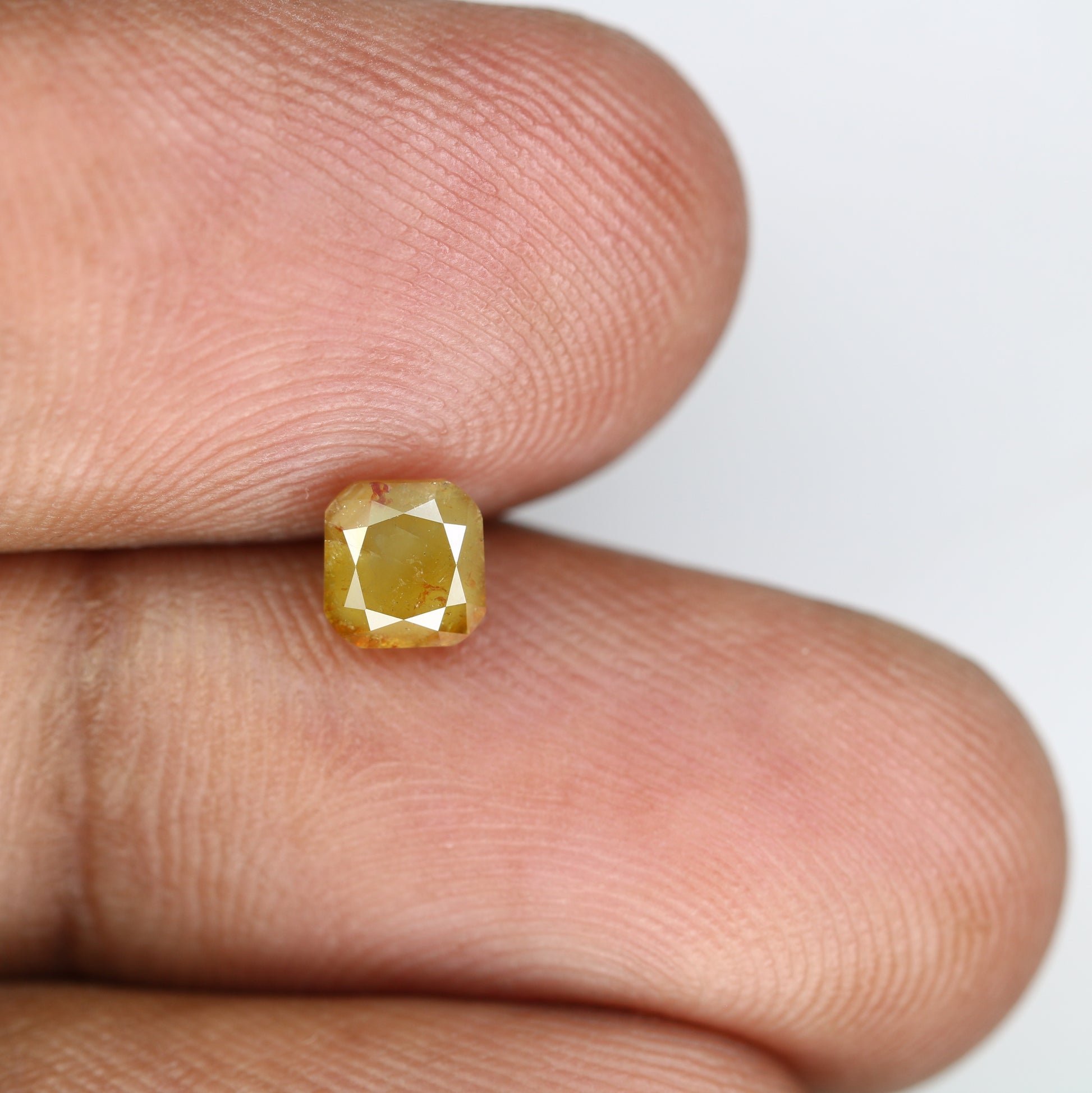 0.86 CT 4.90 MM Fancy Green Cushion Shape Diamond For Fancy Designer Jewelry - JayKrishna Diamond