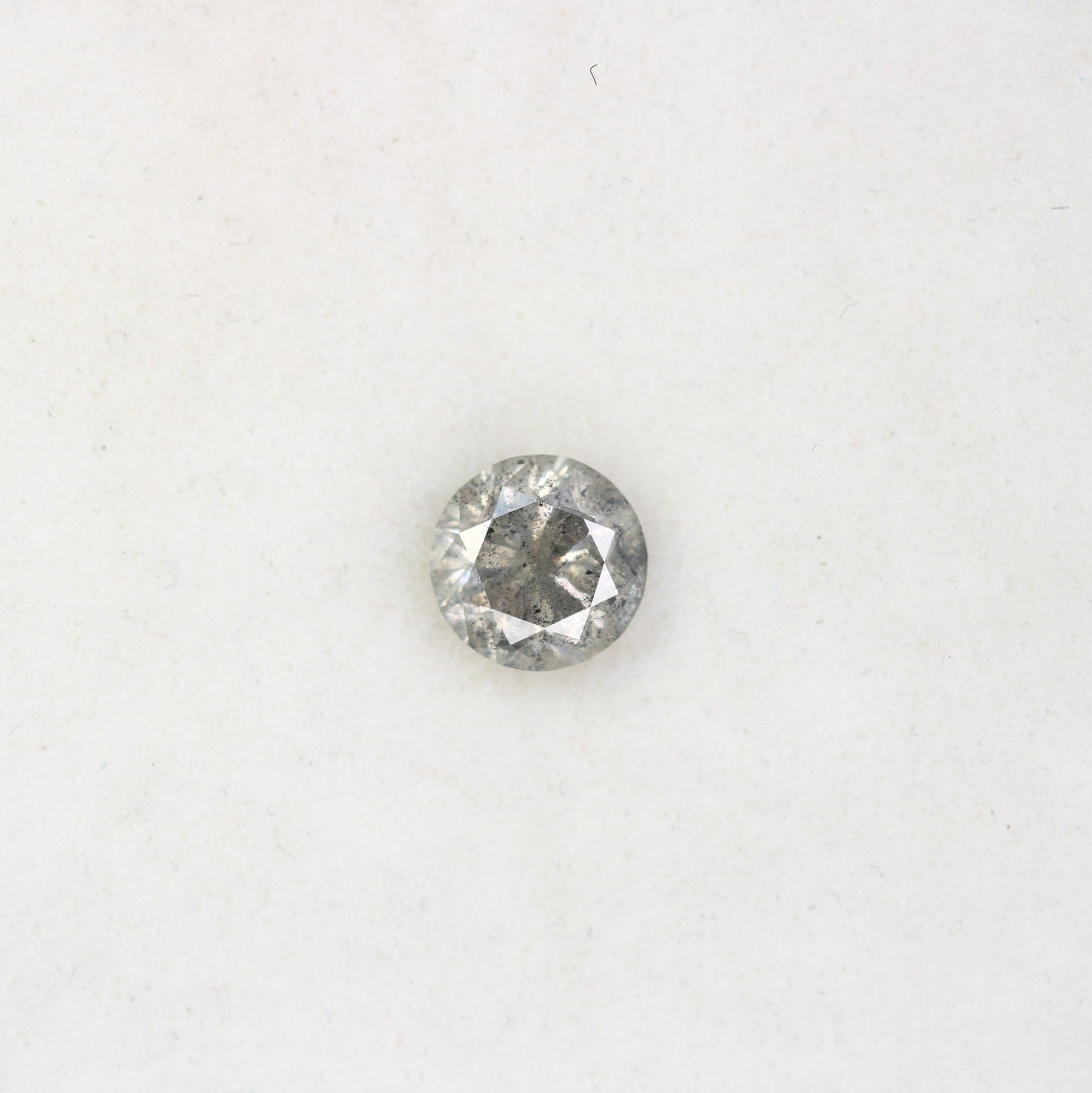 1.04 Carat Loose Salt And Pepper Round Brilliant Cut Diamond - JayKrishna Diamond