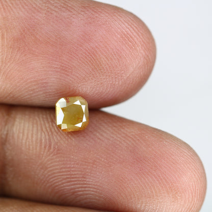 0.86 CT 4.90 MM Fancy Green Cushion Shape Diamond For Fancy Designer Jewelry - JayKrishna Diamond