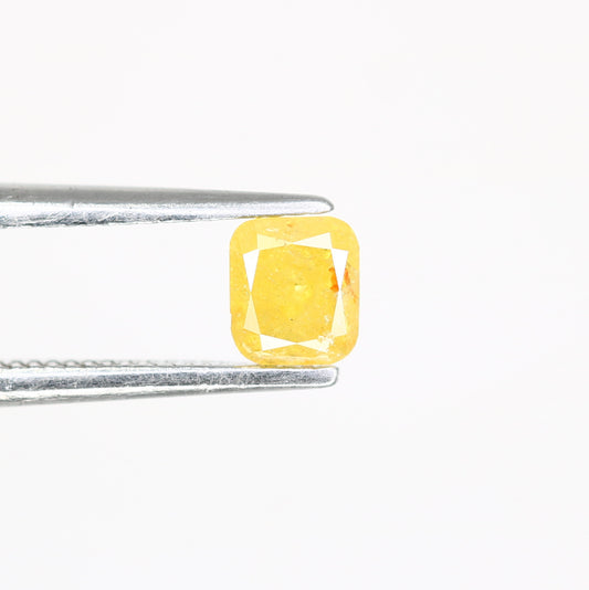 0.44 CT 4.20 MM Yellow Cushion Shape Natural Diamond for Wedding Ring and Custom Bridal Jewelry Design - JayKrishna Diamond