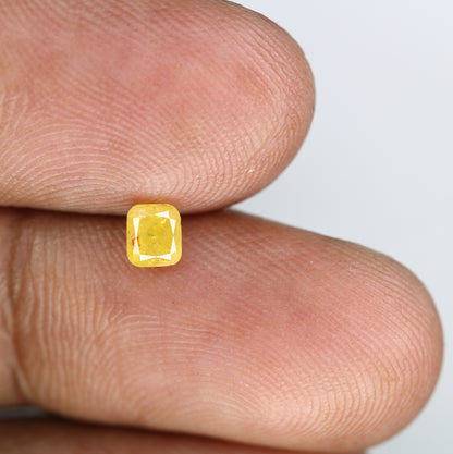 0.44 CT 4.20 MM Yellow Cushion Shape Natural Diamond for Wedding Ring and Custom Bridal Jewelry Design - JayKrishna Diamond