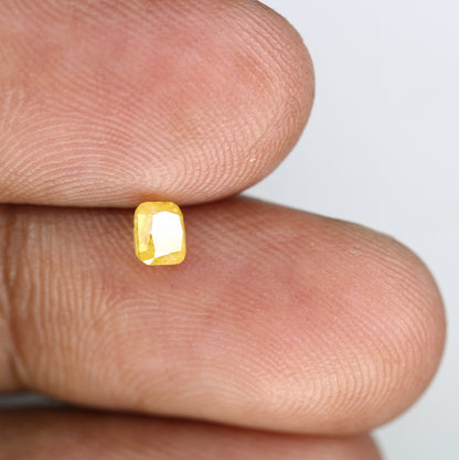 0.44 CT 4.20 MM Yellow Cushion Shape Natural Diamond for Wedding Ring and Custom Bridal Jewelry Design - JayKrishna Diamond