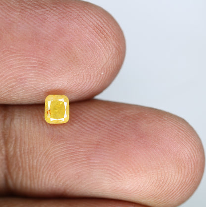 0.44 CT 4.20 MM Yellow Cushion Shape Natural Diamond for Wedding Ring and Custom Bridal Jewelry Design - JayKrishna Diamond