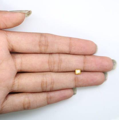 0.44 CT 4.20 MM Yellow Cushion Shape Natural Diamond for Wedding Ring and Custom Bridal Jewelry Design - JayKrishna Diamond