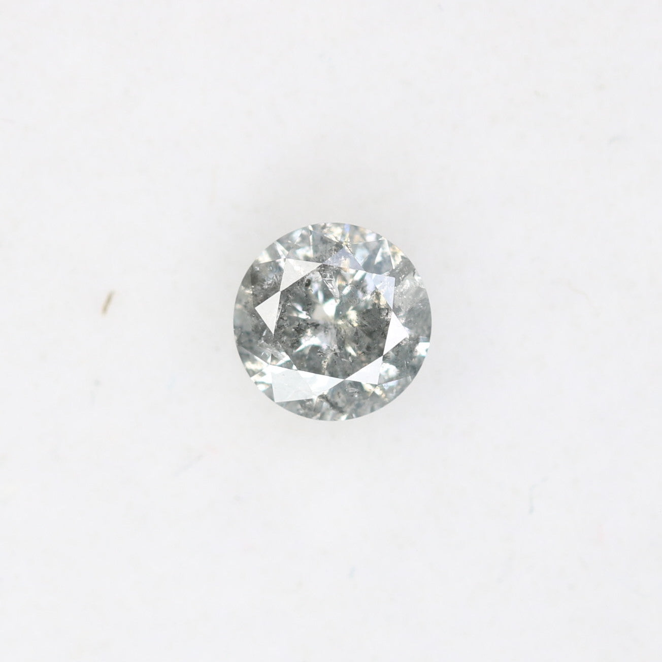 Unique 0.35 CT Salt & Pepper Round Brilliant Cut Diamond | Perfect for Engagement Rings | 4.60 MM - JayKrishna Diamond
