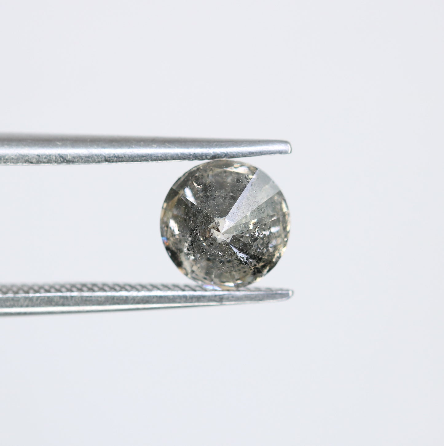 Salt And Pepper Diamond 1.17 Carat Round Brilliant Cut Diamond For Wedding Ring - JayKrishna Diamond