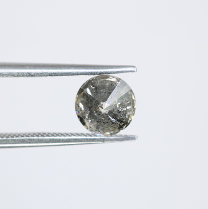 Salt And Pepper Diamond 1.17 Carat Round Brilliant Cut Diamond For Wedding Ring - JayKrishna Diamond