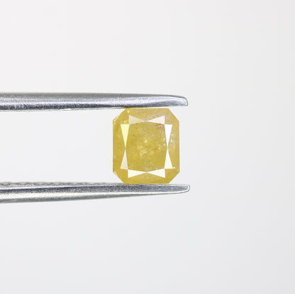 0.61 CT Asscher Shape Yellow Diamond for a Stunning Engagement Ring: Unique Gemstone Jewelry Piece - JayKrishna Diamond