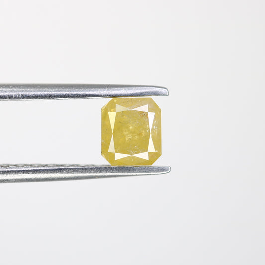0.61 CT Asscher Shape Yellow Diamond for a Stunning Engagement Ring: Unique Gemstone Jewelry Piece - JayKrishna Diamond