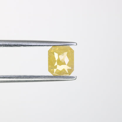 0.61 CT Asscher Shape Yellow Diamond for a Stunning Engagement Ring: Unique Gemstone Jewelry Piece - JayKrishna Diamond