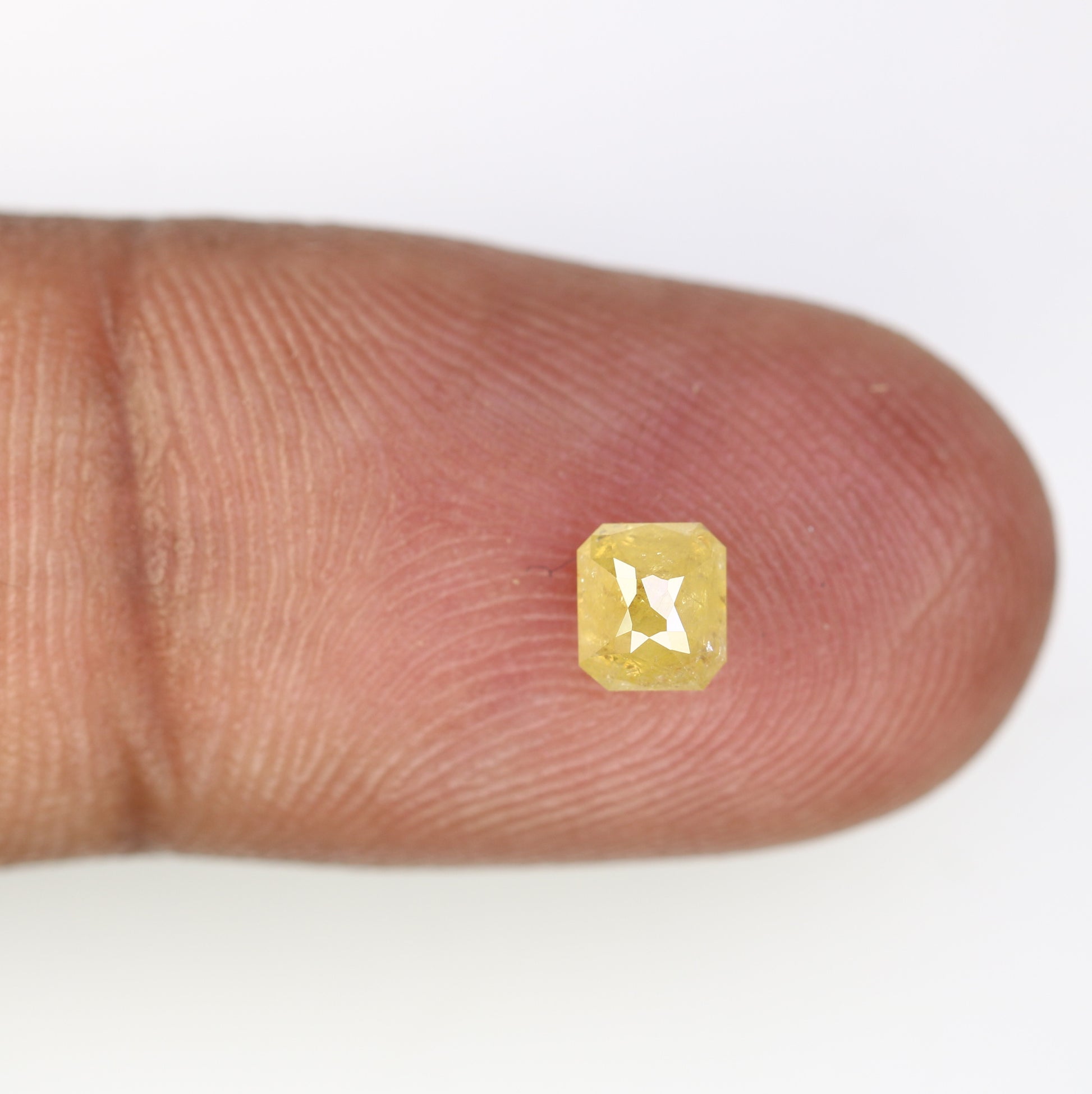 0.61 CT Asscher Shape Yellow Diamond for a Stunning Engagement Ring: Unique Gemstone Jewelry Piece - JayKrishna Diamond