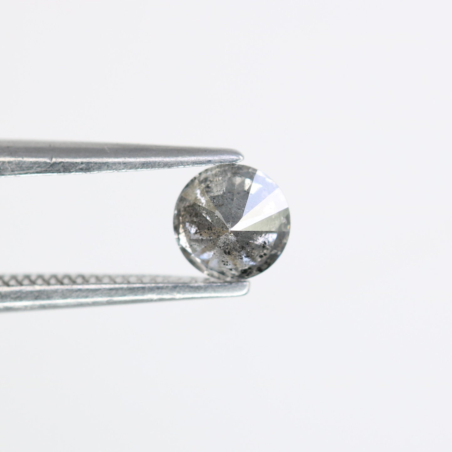 Unique 0.35 CT Salt & Pepper Round Brilliant Cut Diamond | Perfect for Engagement Rings | 4.50 MM - JayKrishna Diamond