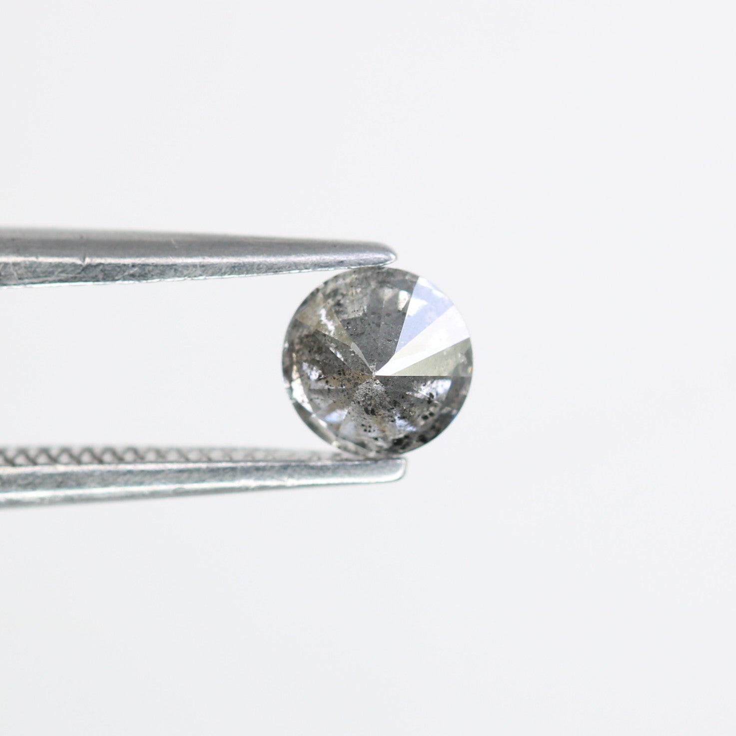 Unique 0.35 CT Salt & Pepper Round Brilliant Cut Diamond | Perfect for Engagement Rings | 4.50 MM - JayKrishna Diamond
