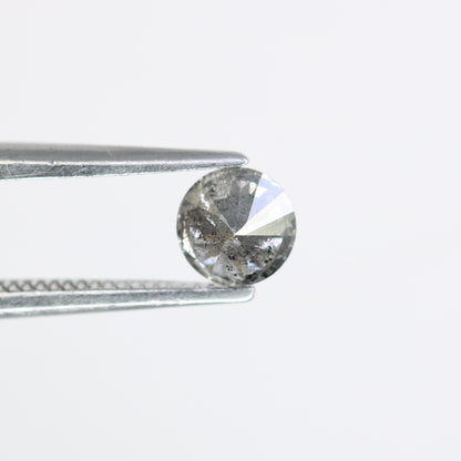 Unique 0.35 CT Salt & Pepper Round Brilliant Cut Diamond | Perfect for Engagement Rings | 4.50 MM - JayKrishna Diamond