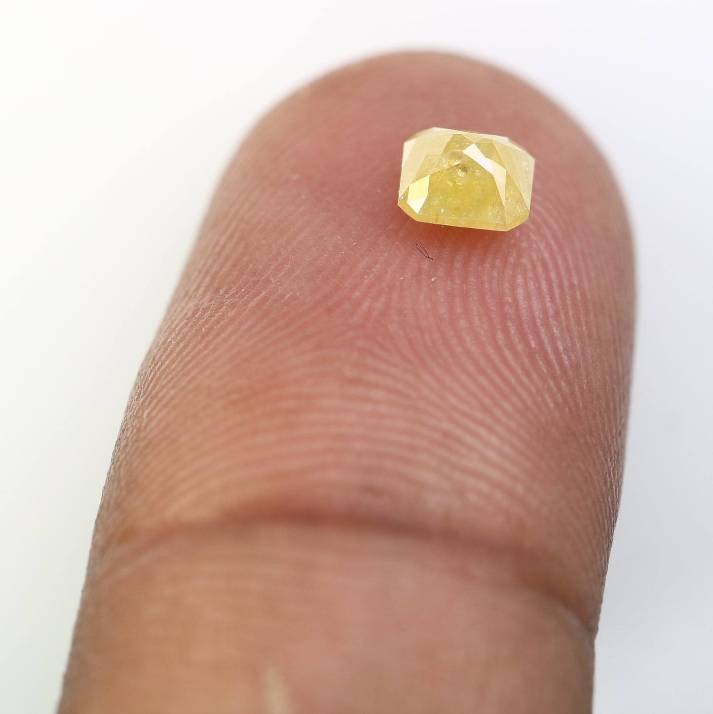 0.61 CT Asscher Shape Yellow Diamond for a Stunning Engagement Ring: Unique Gemstone Jewelry Piece - JayKrishna Diamond