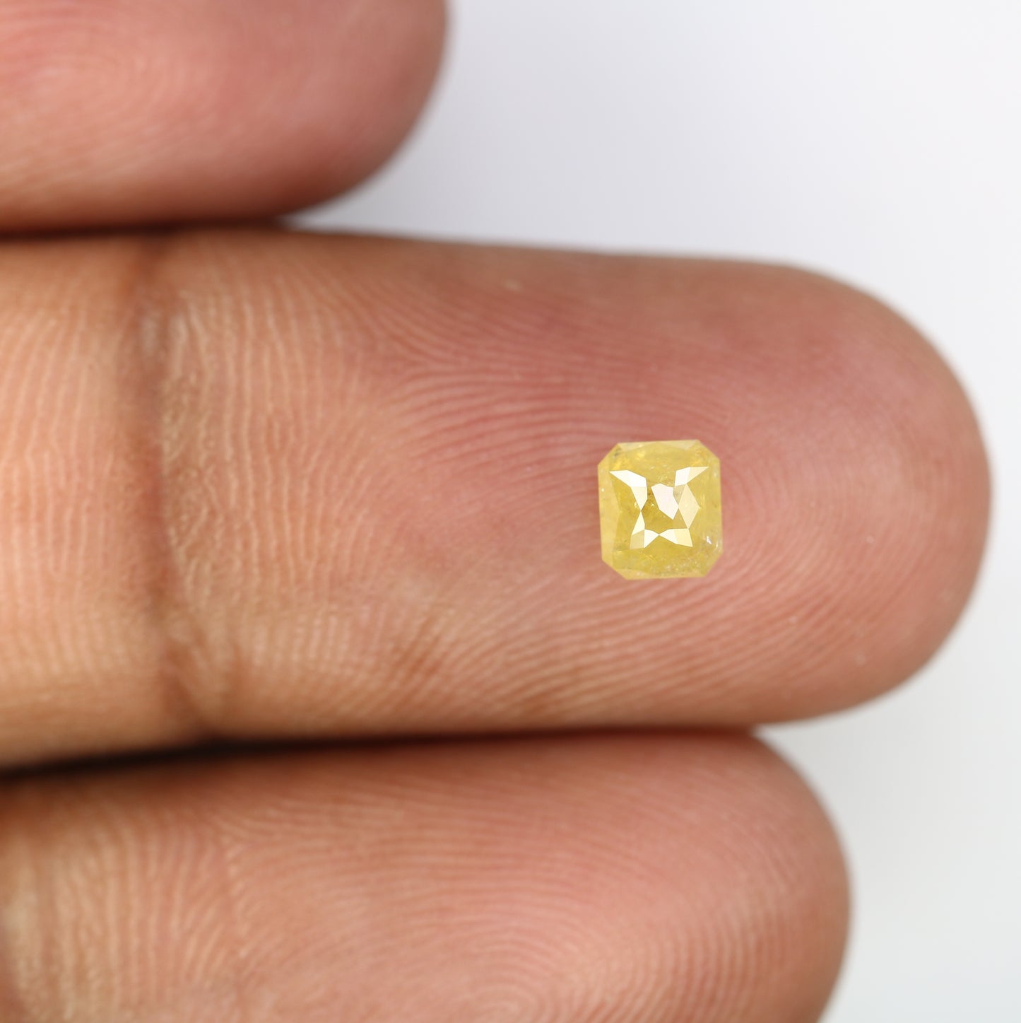 0.61 CT Asscher Shape Yellow Diamond for a Stunning Engagement Ring: Unique Gemstone Jewelry Piece - JayKrishna Diamond
