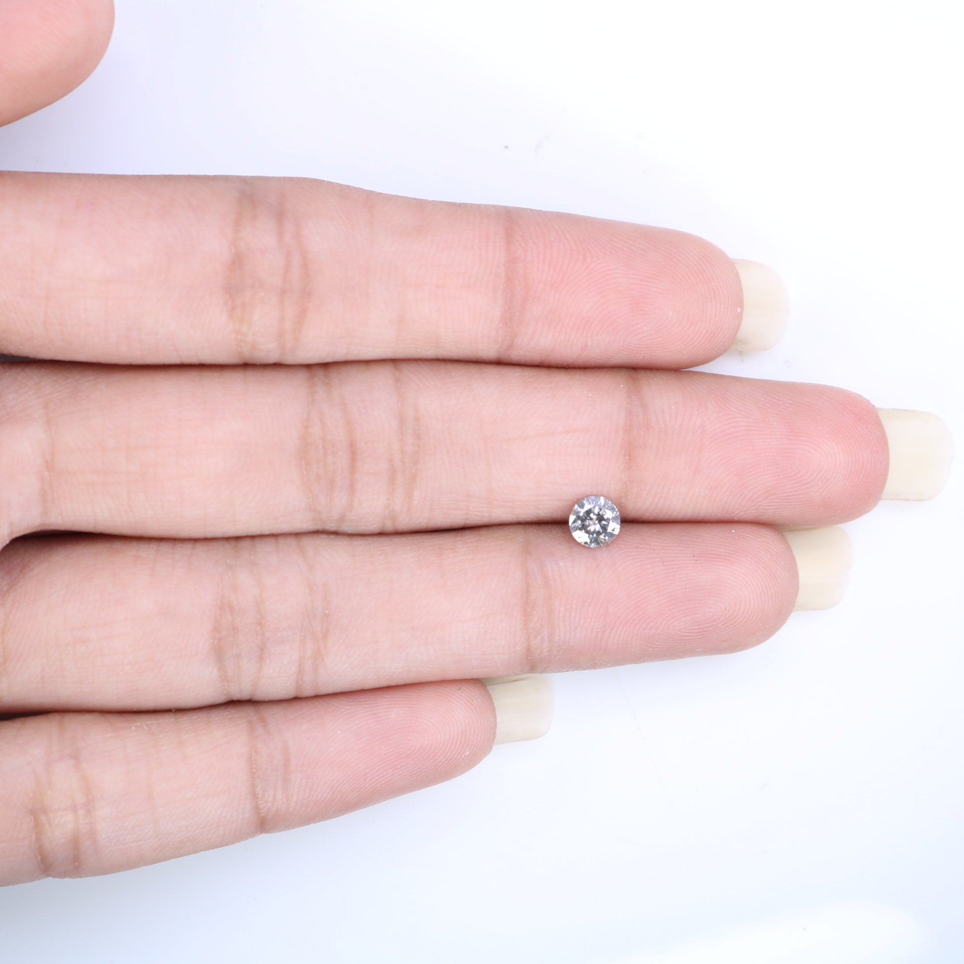 Unique 0.35 CT Salt & Pepper Round Brilliant Cut Diamond | Perfect for Engagement Rings | 4.50 MM - JayKrishna Diamond