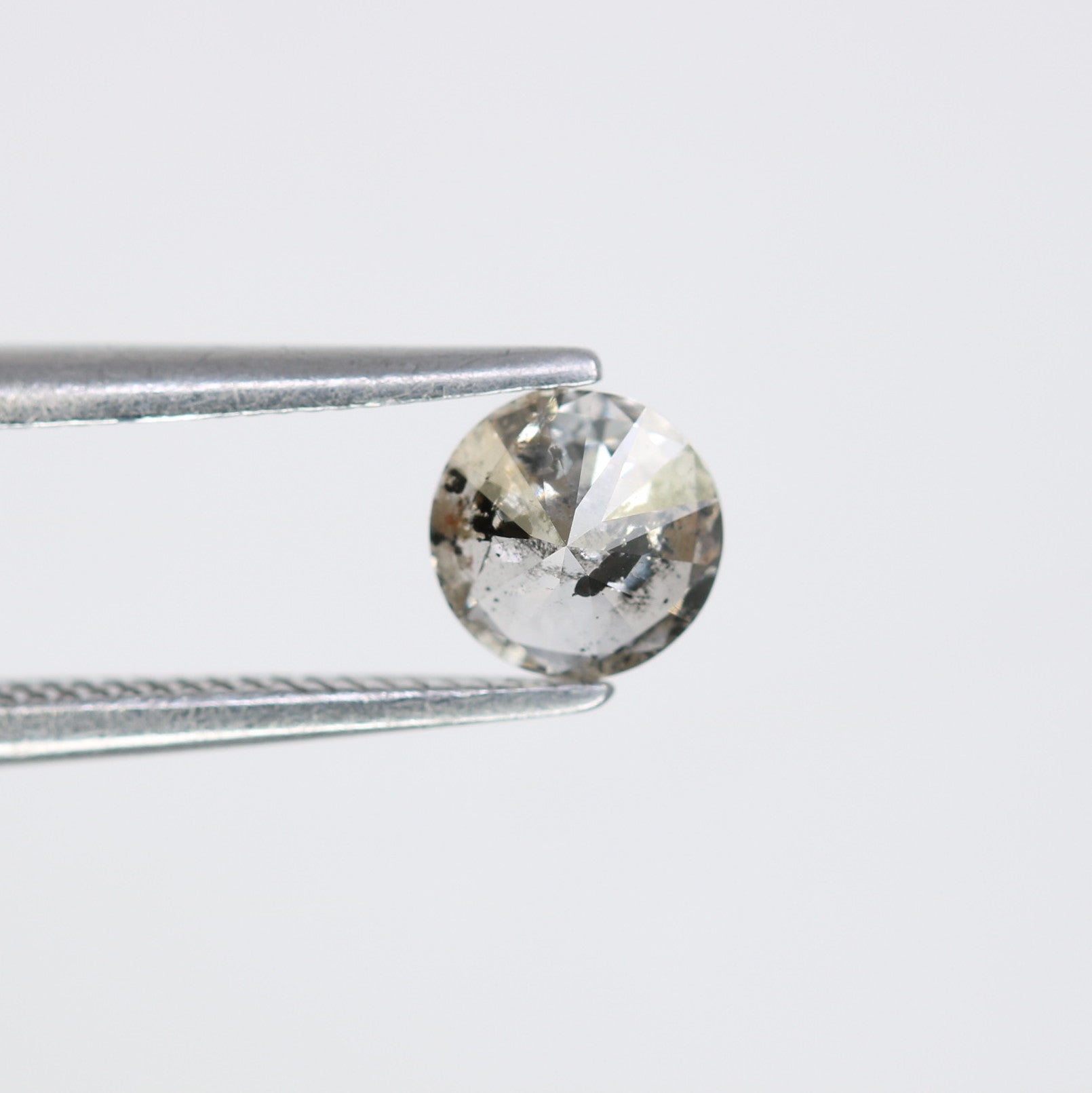 0.40 CT 5.00 x 2.40 MM Round Brilliant Cut Salt and Pepper Diamond for Custom Engagement Rings, Unique Fine Jewelry & Ethical Bridal Jewelry - JayKrishna Diamond