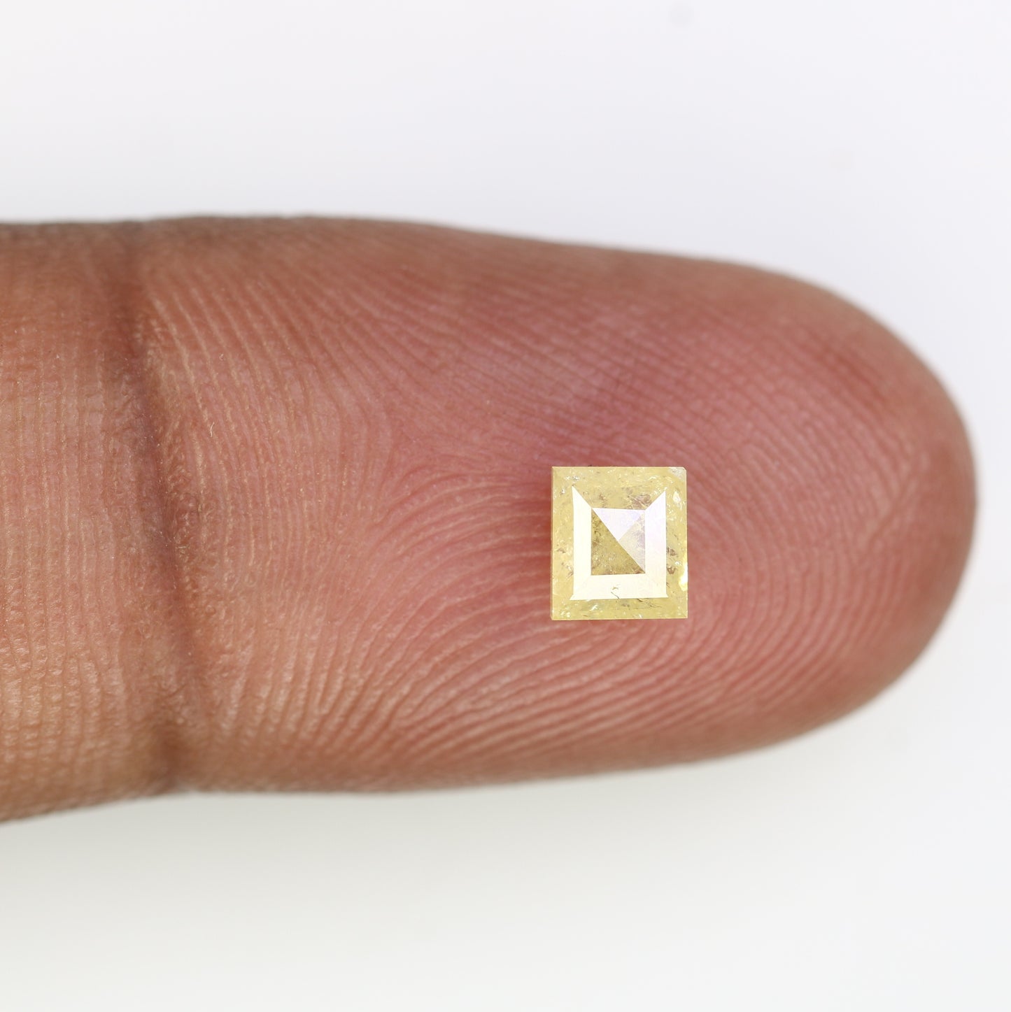 0.66 CT 4.80 MM Rectangle Shape Light Yellow Fancy Diamond for Engagement Ring - Unique Gemstone for Custom Bridal Jewelry Designs - JayKrishna Diamond