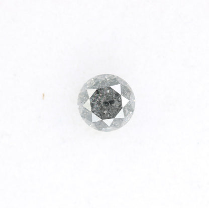 0.49 CT 4.70 MM Salt And Pepper Natural Round Brilliant Cut Diamond For Engagement Ring - JayKrishna Diamond