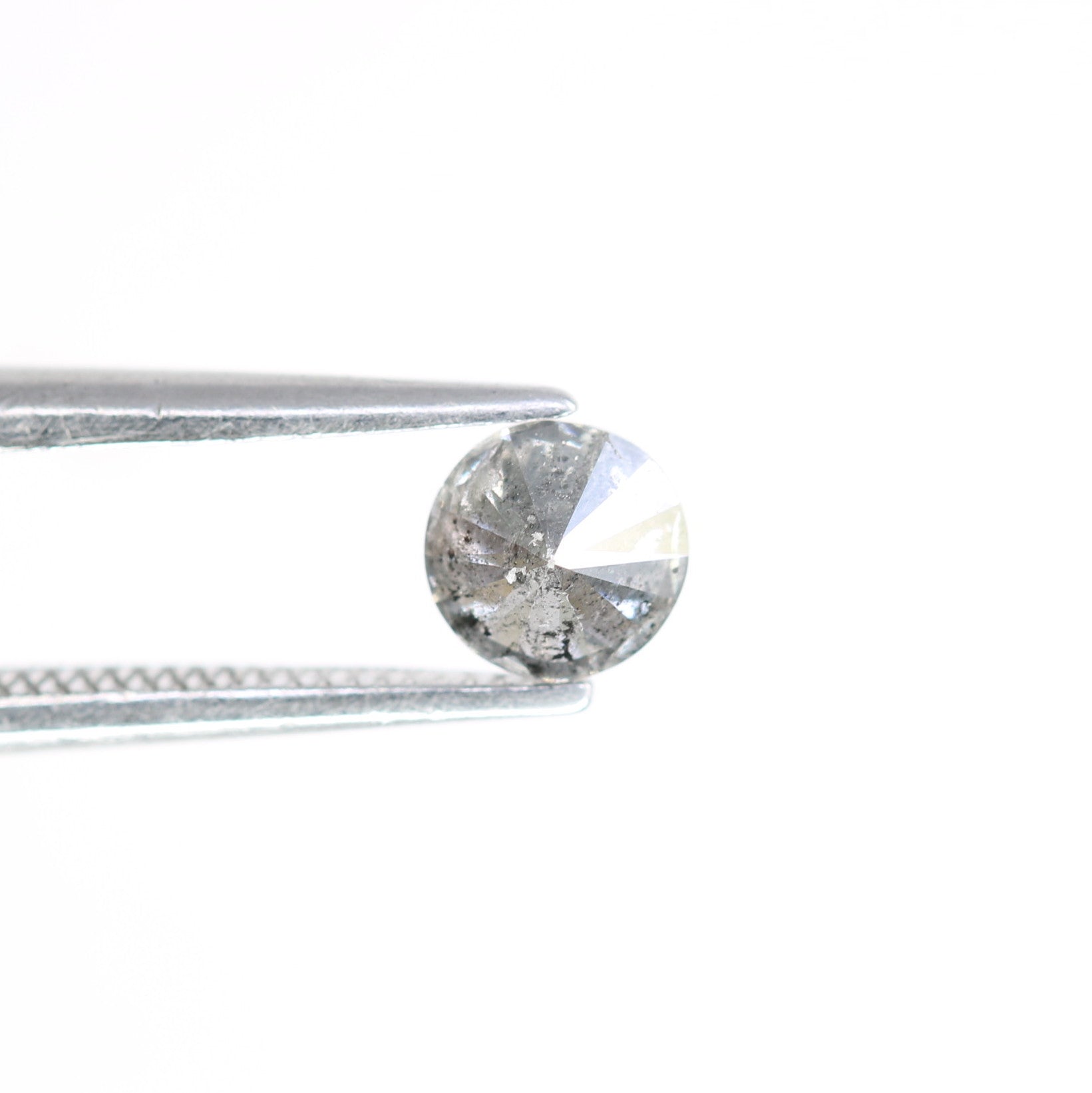 0.44 CT 4.70 x 3.00 MM Salt and Pepper Round Brilliant Cut Natural Loose Diamond for Engagement Ring and Custom Bridal Jewelry Design - JayKrishna Diamond