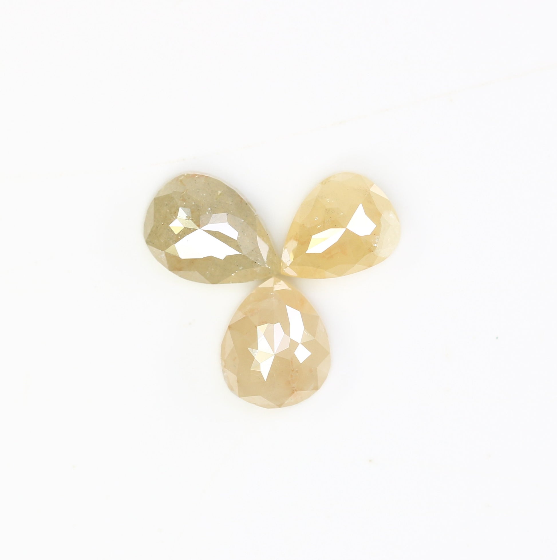 1.42 CT Natural Peach Loose Pear Cut 5.10 MM Diamond For Wedding Band - JayKrishna Diamond