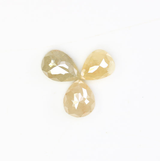 1.42 CT Natural Peach Loose Pear Cut 5.10 MM Diamond For Wedding Band - JayKrishna Diamond