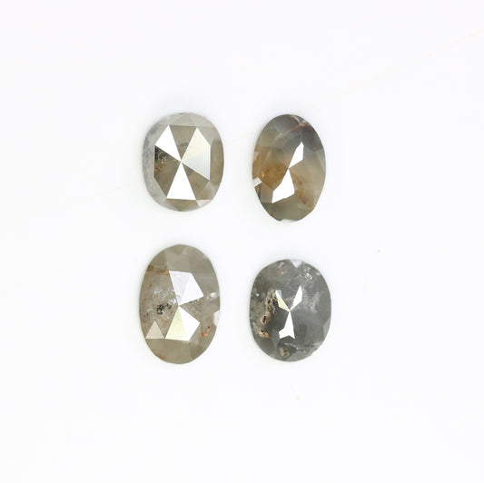 1.67 CT Loose Grey Oval Cut 5.00 MM Natural Diamond For Designer Jewelry - JayKrishna Diamond