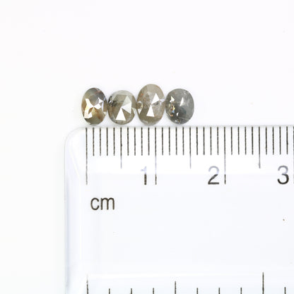 1.67 CT Loose Grey Oval Cut 5.00 MM Natural Diamond For Designer Jewelry - JayKrishna Diamond