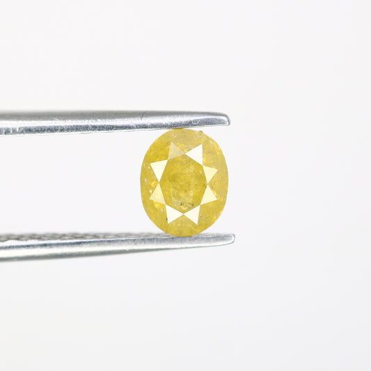 0.58 CT Loose Yellow Oval-Shaped Diamond – Beautiful Gem for Custom Engagement Rings - JayKrishna Diamond