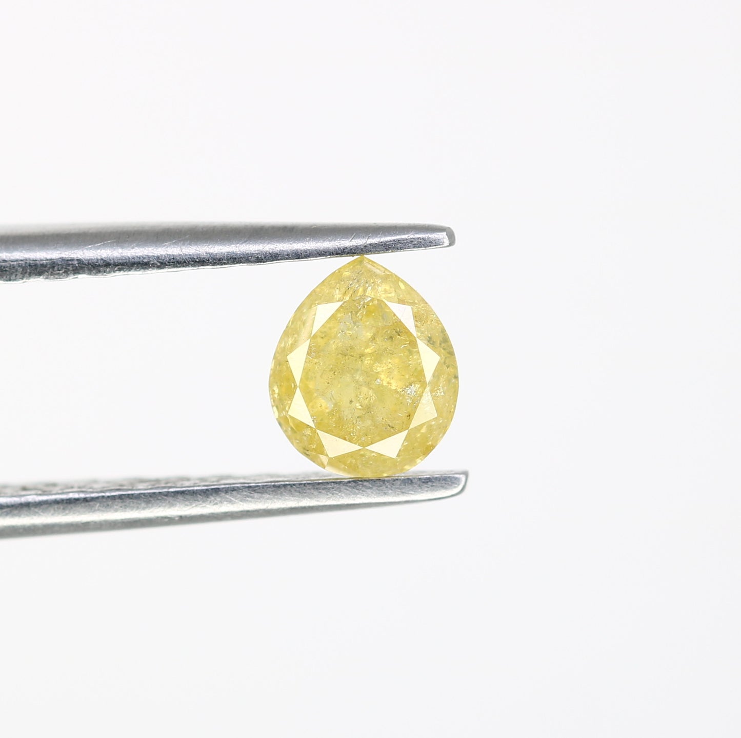 0.54 Natural Yellow Loose Pear Shape Diamond For Galaxy Ring - JayKrishna Diamond