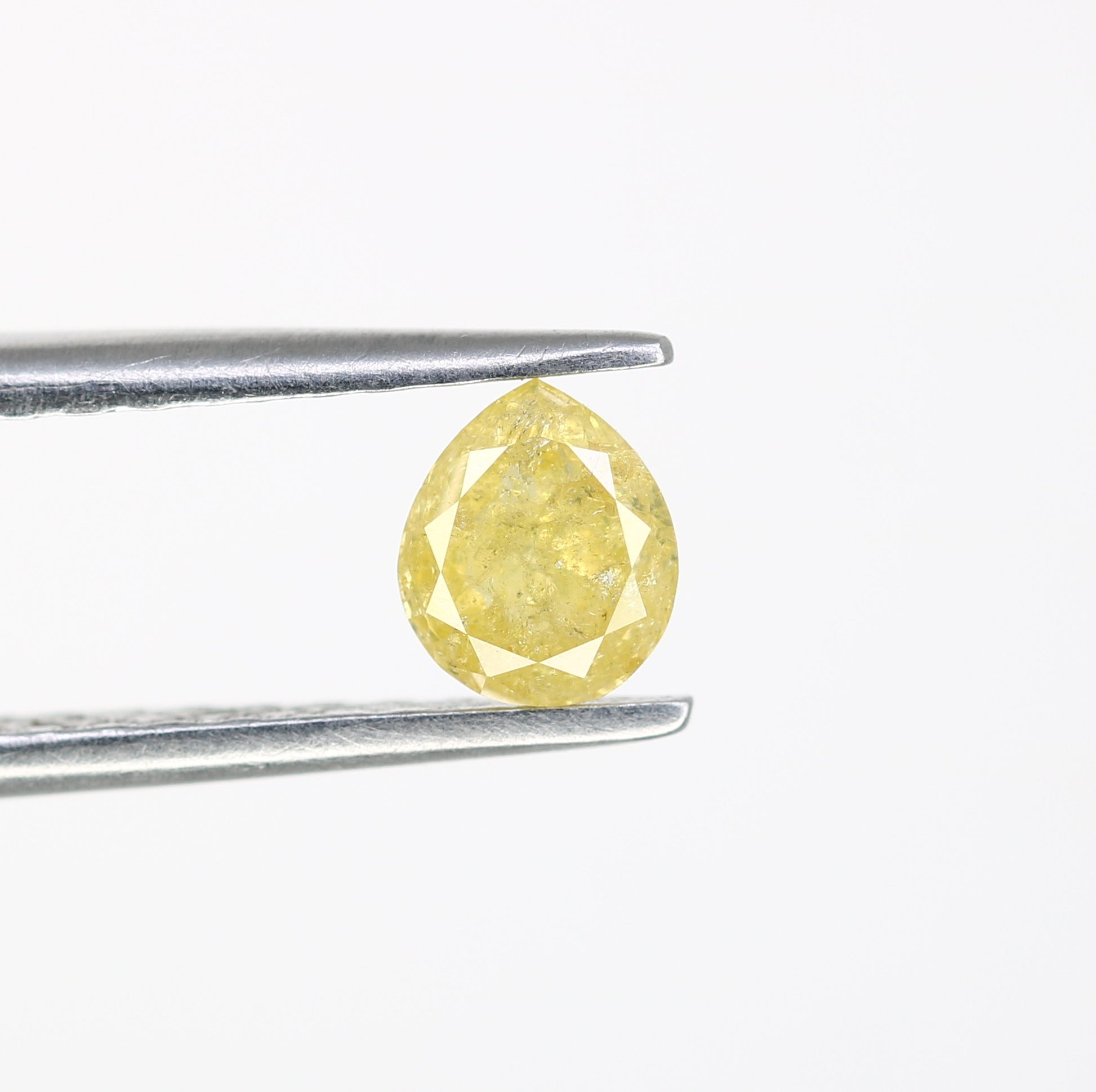 0.54 Natural Yellow Loose Pear Shape Diamond For Galaxy Ring - JayKrishna Diamond