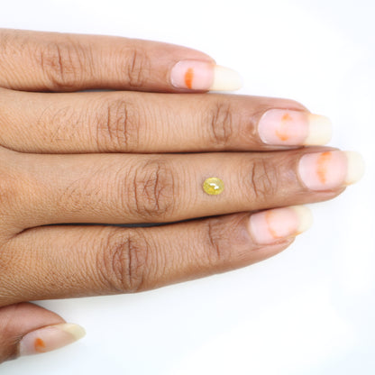 0.58 CT Loose Yellow Oval-Shaped Diamond – Beautiful Gem for Custom Engagement Rings - JayKrishna Diamond