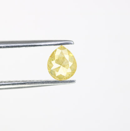 0.54 Natural Yellow Loose Pear Shape Diamond For Galaxy Ring - JayKrishna Diamond