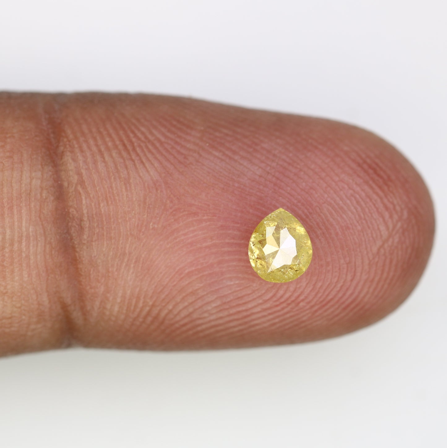 0.54 Natural Yellow Loose Pear Shape Diamond For Galaxy Ring - JayKrishna Diamond