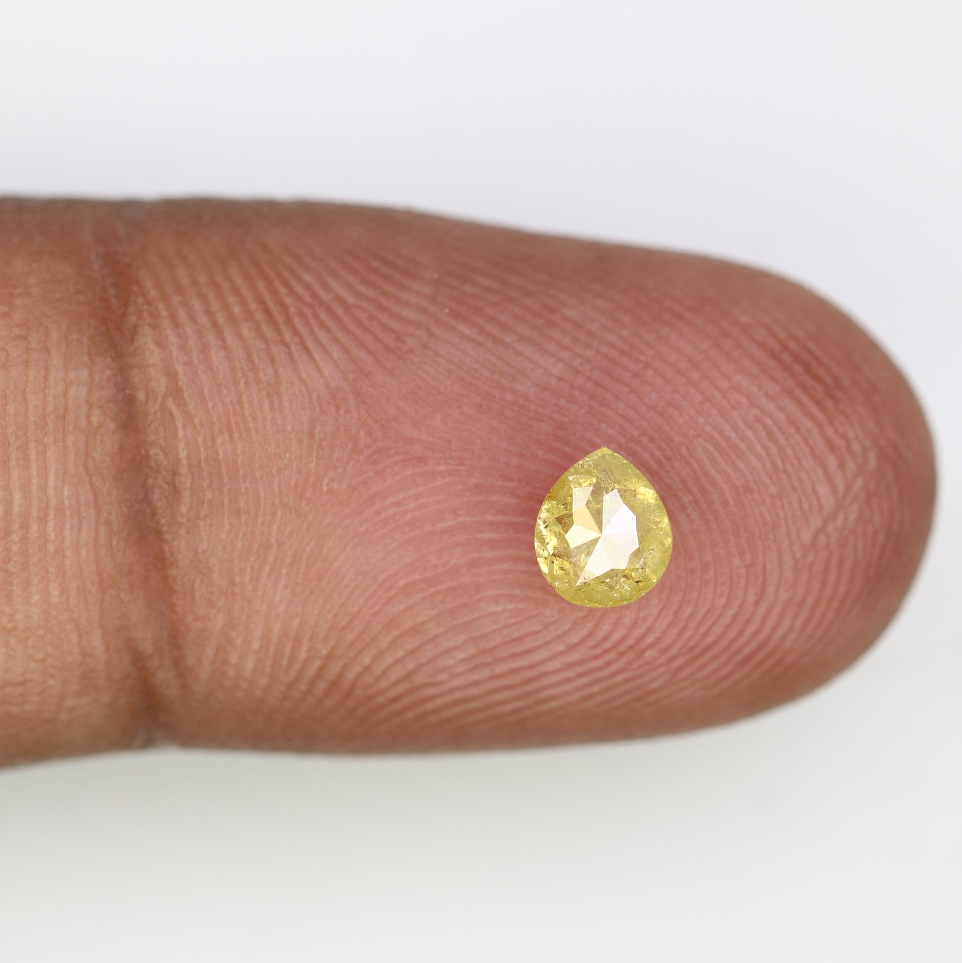0.54 Natural Yellow Loose Pear Shape Diamond For Galaxy Ring - JayKrishna Diamond