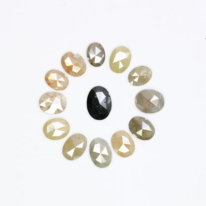 2.08 CT Loose Multi Color Oval Cut Natural 4.00 MM Diamond For Engagement Ring - JayKrishna Diamond